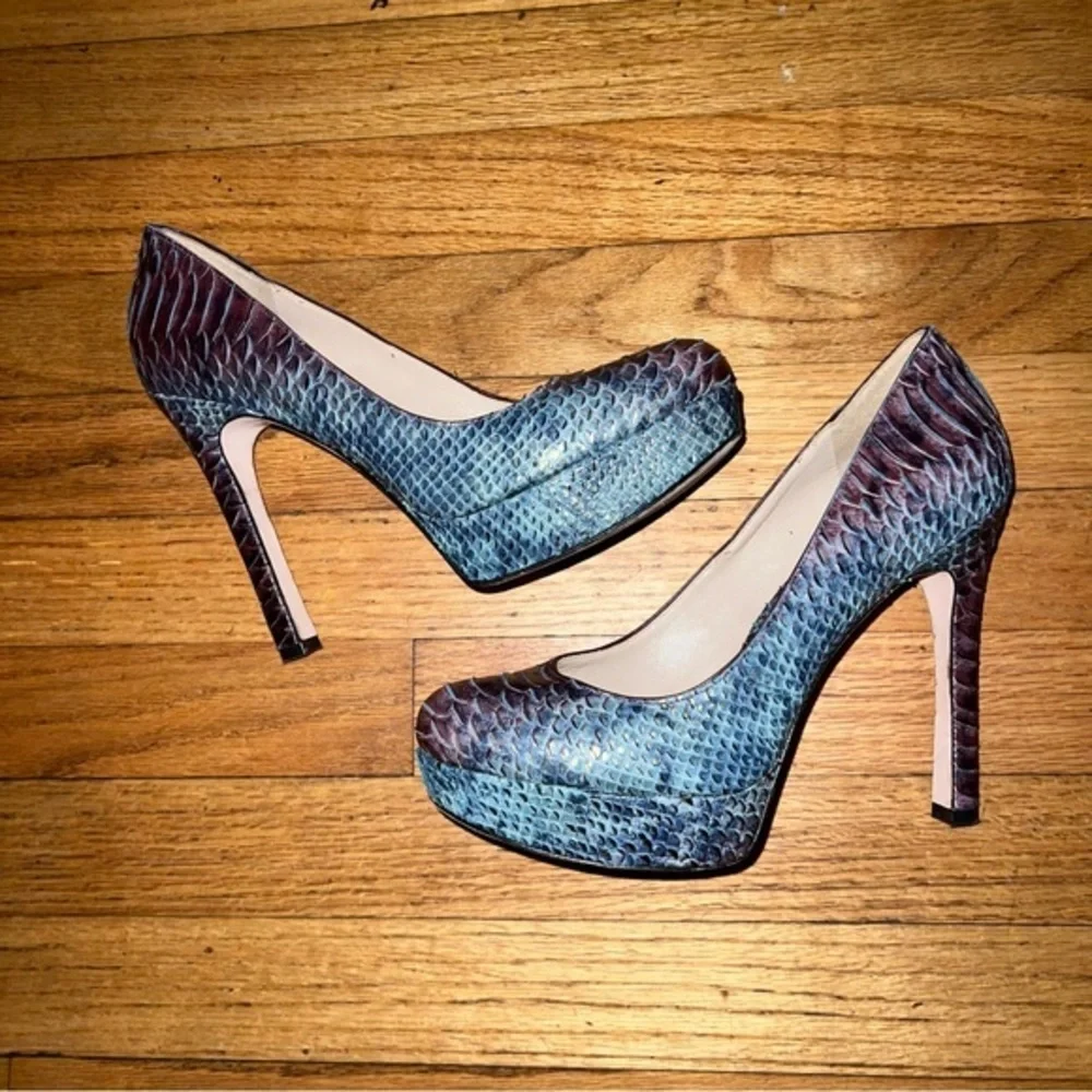 Joan and David real python leather platform